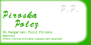 piroska polcz business card